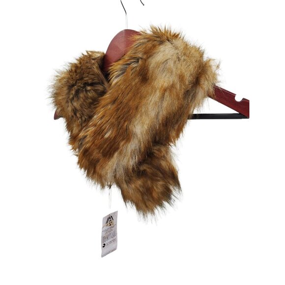 Imposter Vegan Faux Fur Neck Wrap Summer Fox Wrap Winter Lux Stole Collar Scarf - Picture 2 of 11
